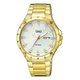 Reloj Para Hombre Q&q A216 A216j001y Dorado