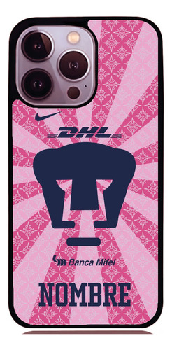 Funda Pumas Unam Rosa Huawei Personalizada