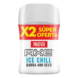 Desodorante Axe Chill 2 X 50 Gr - mL a $638