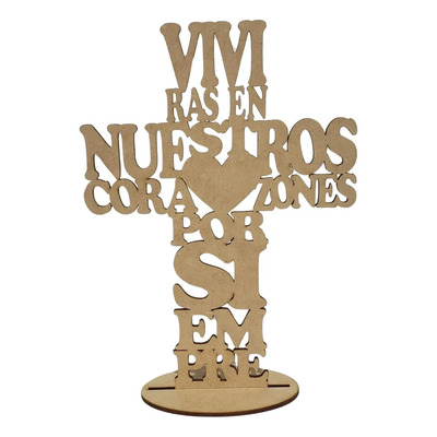 20 Cruz Para Difunto Novenario Luctuoso  Mdf  20cm  | Meses sin interés