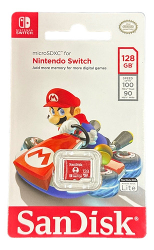Microsd Sandisk Nintendo Switch 128gb