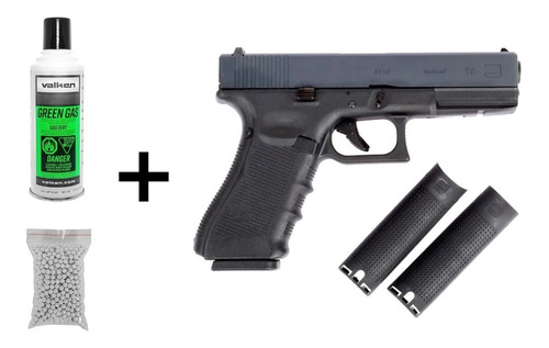 Combo! Pistola Airsoft Glock 19 G4 Metal We + Gas + 100 Bbs