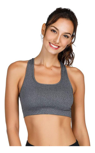 Top Deportivo Mujer Corpiño Remera Spandex Bra Lycra Premium