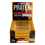 Suplemento En Barra Wild Foods  Wild Protein Proteína Sabor Chocolate/maní En Caja De 720g 16 Un