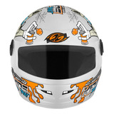 Capacete Moto Infantil Liberty Four Kids Paint Fosco Unissex Cor Branco Tamanho Do Capacete 54