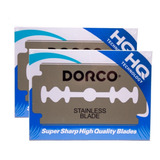 2 Cajas Dorco Azul St-300 Navaja Doble Filo - Paquete De 100