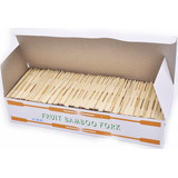 Tenedor Desechable De Bambú Para Tartas De Postre