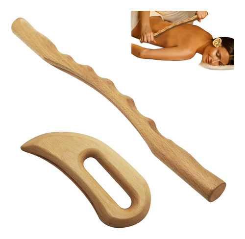 Openfly 2 Herramientas De Masaje Gua Sha De Madera, Herramie