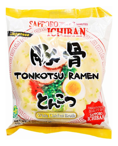 Fideos Instantaneo Tonkotsu Ramen Estilo Japonés Sabor Pollo