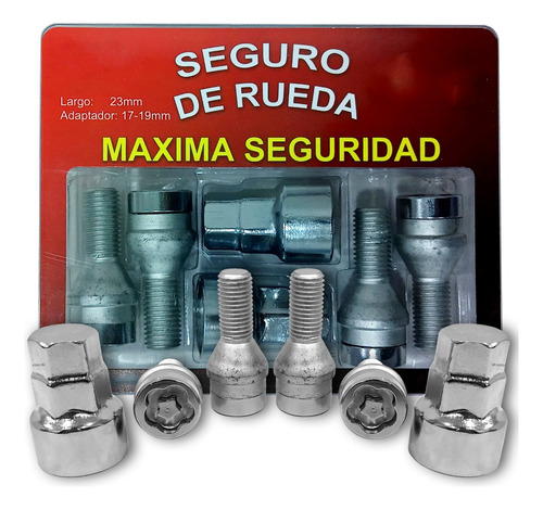 Tuercas Bulones Antirrobo Fiat Doblo Qubo Toro 500