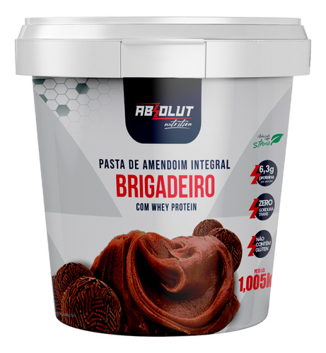 Pasta De Amendoim Absolut Brigadeiro Proteico 1,005kg