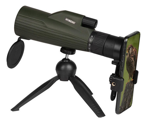 Monocular Hokenn 10-30x50 Con Tripode Y Adaptador Para Cel