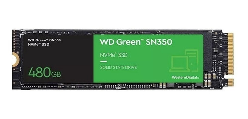 Ssd 480gb Wd Green M.2 2280 Sn350 Pcie Nvme Leitura 2400mb/s