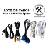 Kit Cabos Vga Rca Tripolar Cm Awm