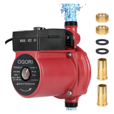 Bomba Presurizadora Ogori ML222 245W 3\u002F4 NPT 60l\u002Fmin 12m | Envío gratis