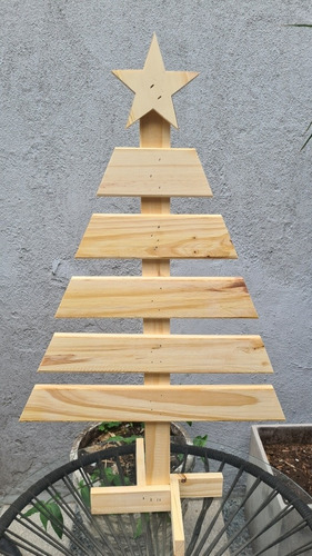 Arbolito Arbol Navidad Exhibidor 5 Ramas Madera 0.80cm A