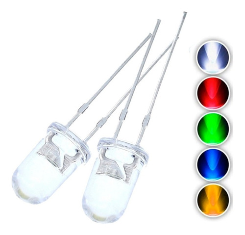 Led Ultra Brillante De Colores 125 Pzs