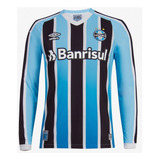 Camisa Grêmio Umbro Manga Longa Oficial 2022 S/n Envio 24hrs