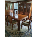 Comedor Madera Fina 14 Piezas (10sillas, 2trinchadrs, 2msas)