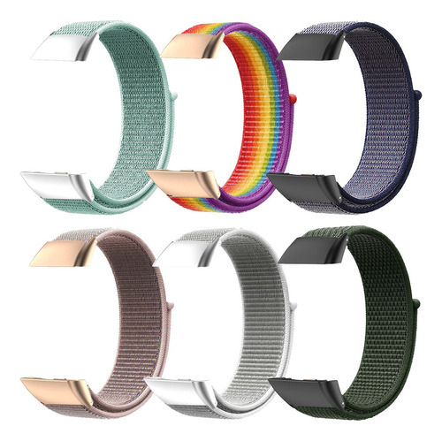 6 Correas De Nylon Para Huawei Band 6 / 6 Pro / Honor 6