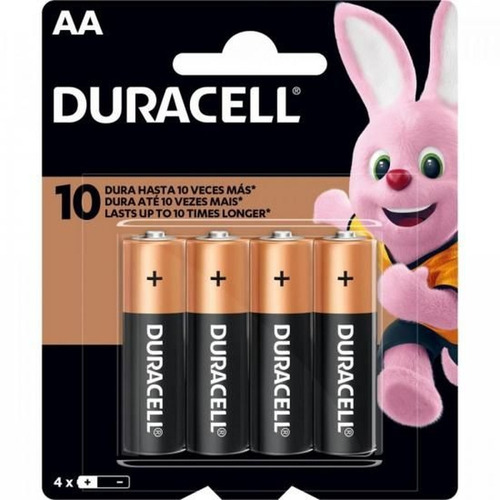 Pilha Alcalina Duracell Aa Pequena Com 4 Unidades