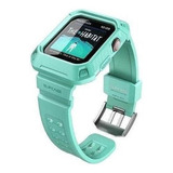 Capa + Pulseira Supcase Para Apple Watch 45mm Mintgreen Cor Verde Largura 44 Mm