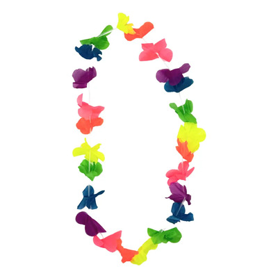 50 Pzas Collares De Flores Hawaianas Fiesta Eventos Batucada | MercadoLibre