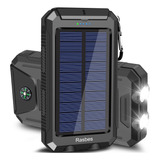 Rasbes Cargador Solar, Portatil De 38800 Mah Banco De Energi