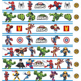 08 Faixas Adesivo Papel Parede Border Homem Aranha Infantil