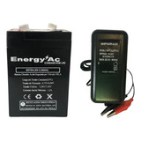 Bateria 6v 4ah + Carregador 6v 800mah Garras Bivolt 110/220v