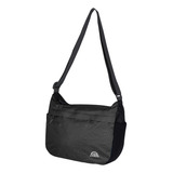 Bolso De Hombro Compactable Meda Negro Doite