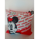 Par De Cojines Minnie Mouse Mimi Disney 2 Pzs Rojo 20x20 Cm