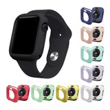 Case Bumper Silicone Para Applewatch Iwo 38/40/42/44mm Cores