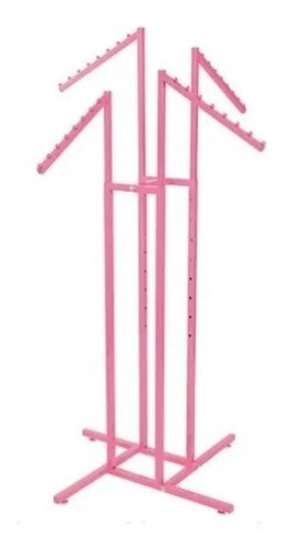 Rack Colgar Ropa 4 ,brazos Cascada Cromada 1.70 Alto Rosa