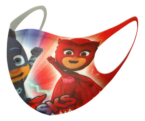 Máscara Reutilizável Tipo Ninja Série Pj Masks 1 Unidade