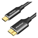 Cleefun Cable Usb C A Micro B De 3 Pies, Cable De Disco Duro