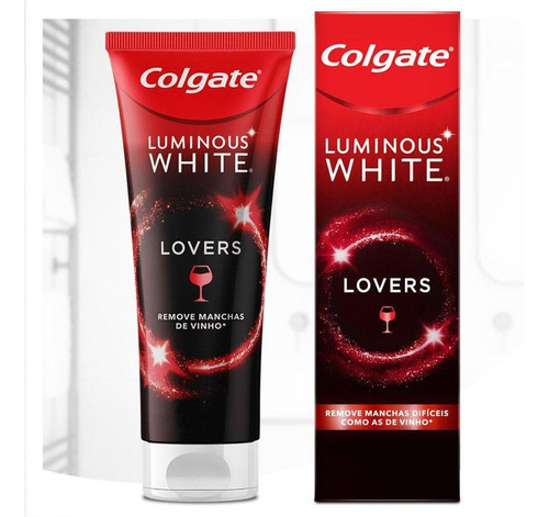 Creme Dental Clareador Colgate Luminous White Lovers Manchas De Vinho 70g