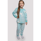 Pijama Longo Inverno Quentinho Fleece Infantil Menina Plush