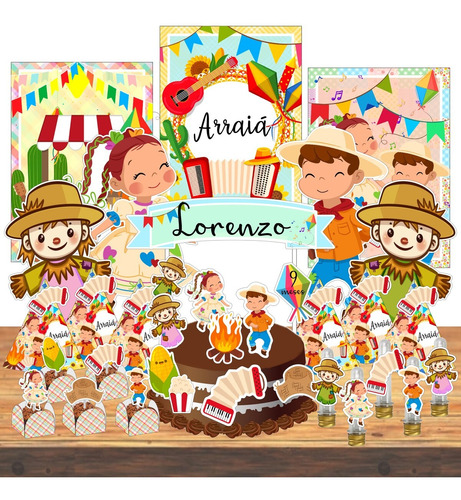 Kit Festa Decoração Fácil Aniversário  88 Pçs - Vários Temas