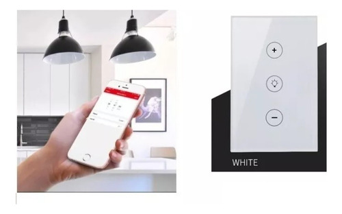 Interruptor Inteligente Dimerizable 1 Botón Wifi Google Home