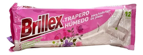 Pack 12 Paquetes De Paño Trapero Húmedo Brillex Primavera