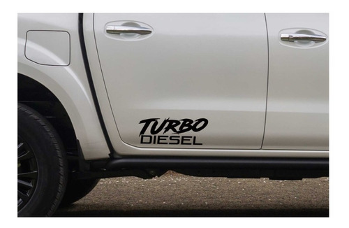 Calcas Sticker Turbo Diesel Para Puertas Pick Up Camioneta 