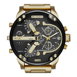 Reloj Para Hombre Diesel Mr. Daddy Dz7333/4pn Big Gold