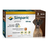 Antipulgas Simparic 120mg 40-60kg Com 3 Comprimidos