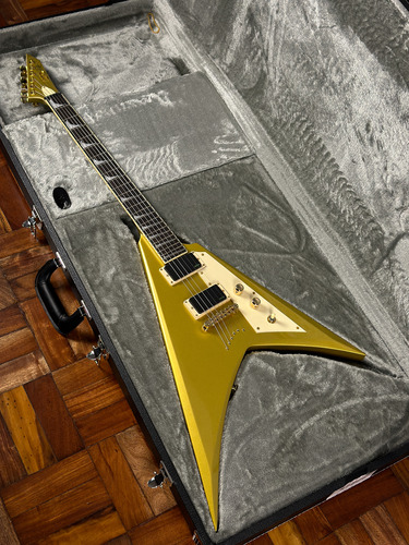 Guitarra Esp Ltd Kirk Hammett Lkhv - Metallic Gold