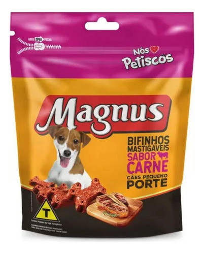 Bifinho Cães Porte Pequeno Carne 500g Magnus