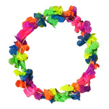 100 Pz Collares De Flores Hawaianas Fiesta Eventos Batucada