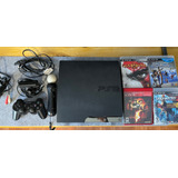 Playstation 3 Usada Ps3 + Kit Move + Juegos De Regalo