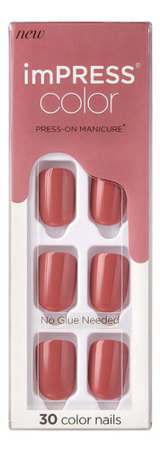 Uñas Press On - Kiss Impress Color Platonic Pink