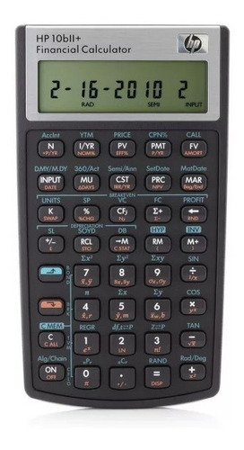 Calculadora Hp 10bii+ - 12 Dígitos - Financeira - Cinza